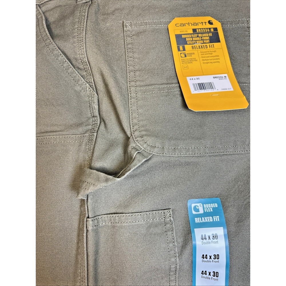 Carhartt 103334 Rugged Flex Double Front Work Pants 44x30 Tarmac NWT Hammer Loop - Picture 7 of 11